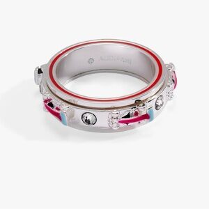 Alex and Ani Silver Hot Wheels Fidget Ring